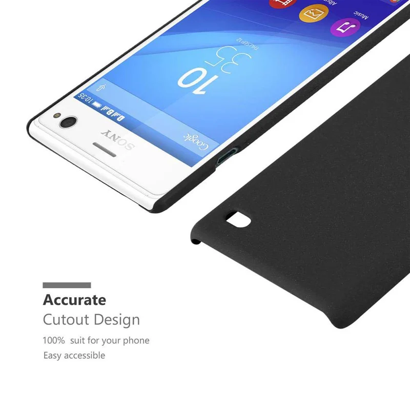 Cadorabo Hülle kompatibel mit Sony Xperia C4 Hard Case Schutzhülle in Frosted Optik gegen Kratzer und Stöße