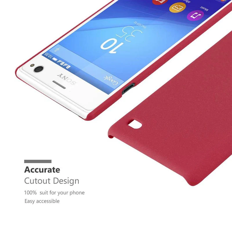 Cadorabo Hülle kompatibel mit Sony Xperia C4 Hard Case Schutzhülle in Frosted Optik gegen Kratzer und Stöße