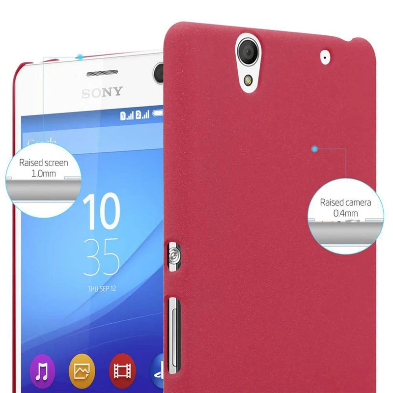 Cadorabo Hülle kompatibel mit Sony Xperia C4 Hard Case Schutzhülle in Frosted Optik gegen Kratzer und Stöße