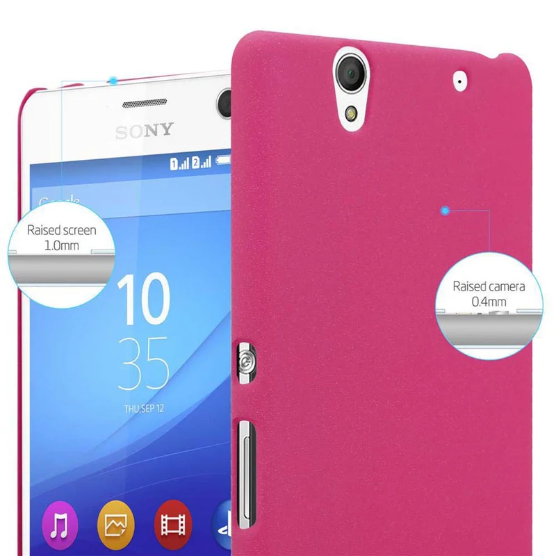 Cadorabo Hülle kompatibel mit Sony Xperia C4 Hard Case Schutzhülle in Frosted Optik gegen Kratzer und Stöße
