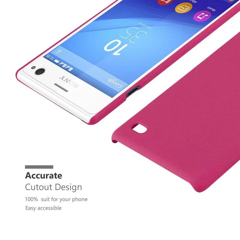 Cadorabo Hülle kompatibel mit Sony Xperia C4 Hard Case Schutzhülle in Frosted Optik gegen Kratzer und Stöße