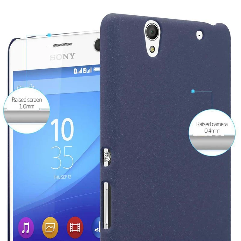 Cadorabo Hülle kompatibel mit Sony Xperia C4 Hard Case Schutzhülle in Frosted Optik gegen Kratzer und Stöße