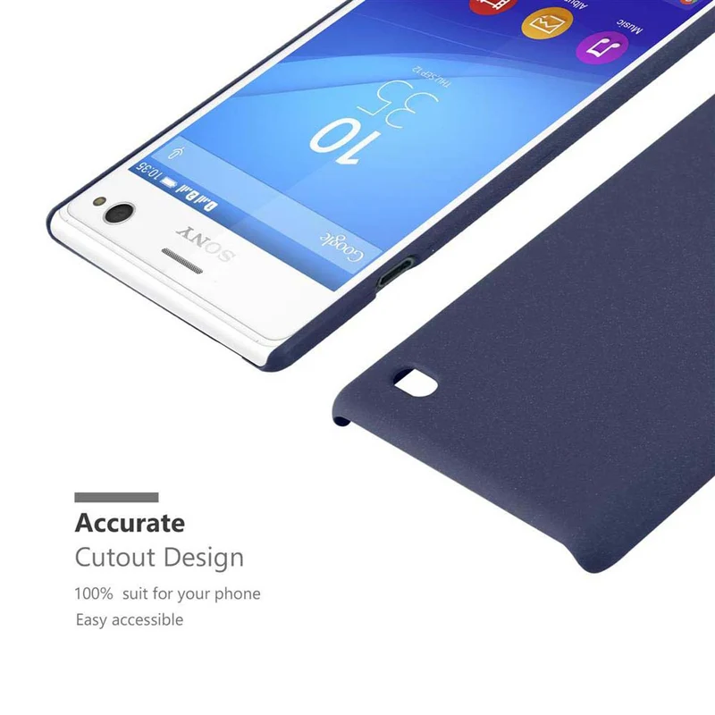 Cadorabo Hülle kompatibel mit Sony Xperia C4 Hard Case Schutzhülle in Frosted Optik gegen Kratzer und Stöße