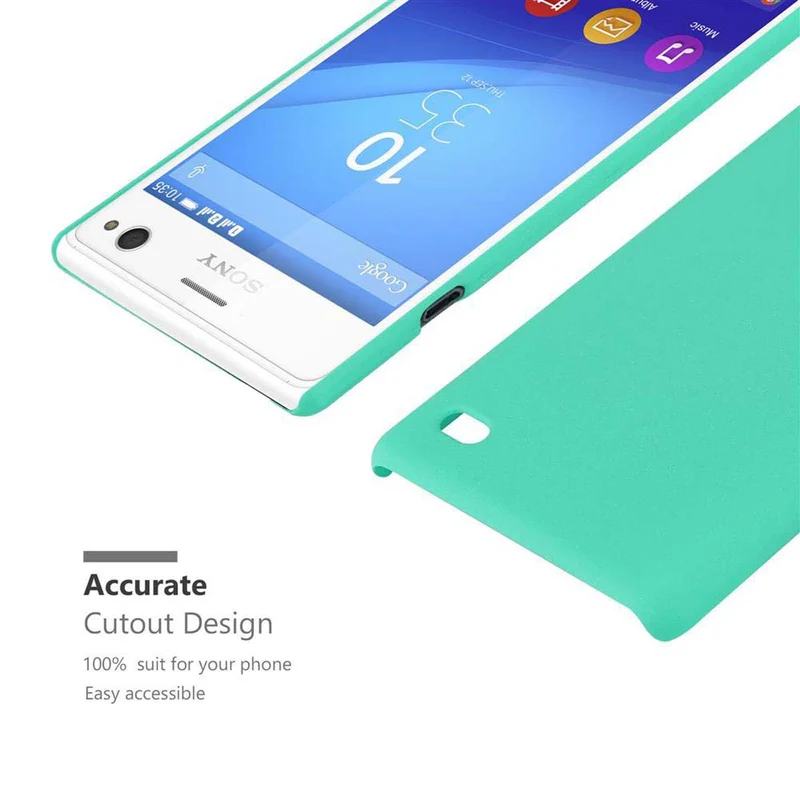 Cadorabo Hülle kompatibel mit Sony Xperia C4 Hard Case Schutzhülle in Frosted Optik gegen Kratzer und Stöße