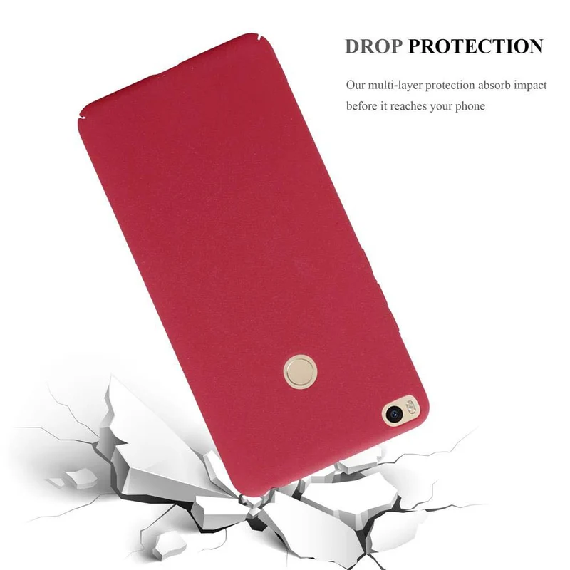 Cadorabo Hülle kompatibel mit Xiaomi Mi MAX 2 Hard Case Schutzhülle in Frosted Optik gegen Kratzer und Stöße