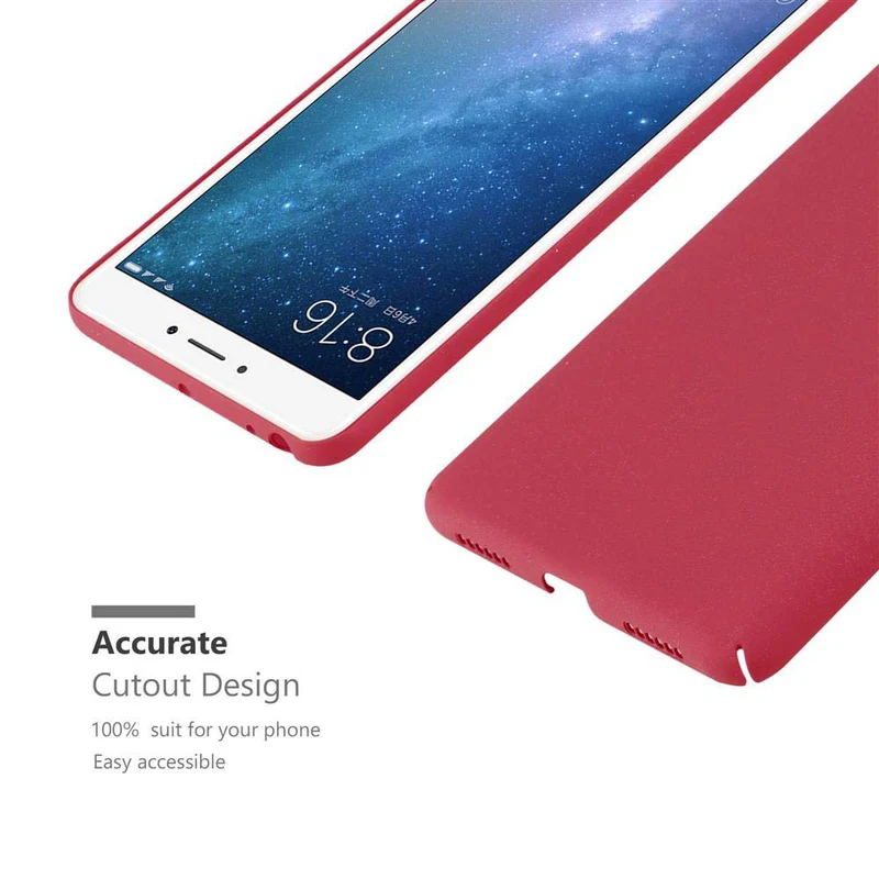 Cadorabo Hülle kompatibel mit Xiaomi Mi MAX 2 Hard Case Schutzhülle in Frosted Optik gegen Kratzer und Stöße