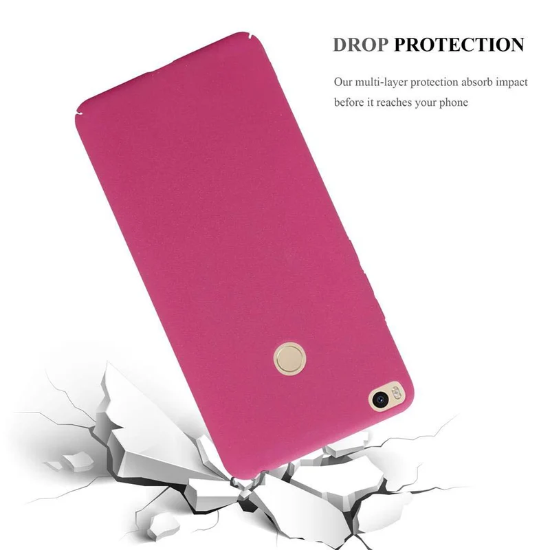 Cadorabo Hülle kompatibel mit Xiaomi Mi MAX 2 Hard Case Schutzhülle in Frosted Optik gegen Kratzer und Stöße