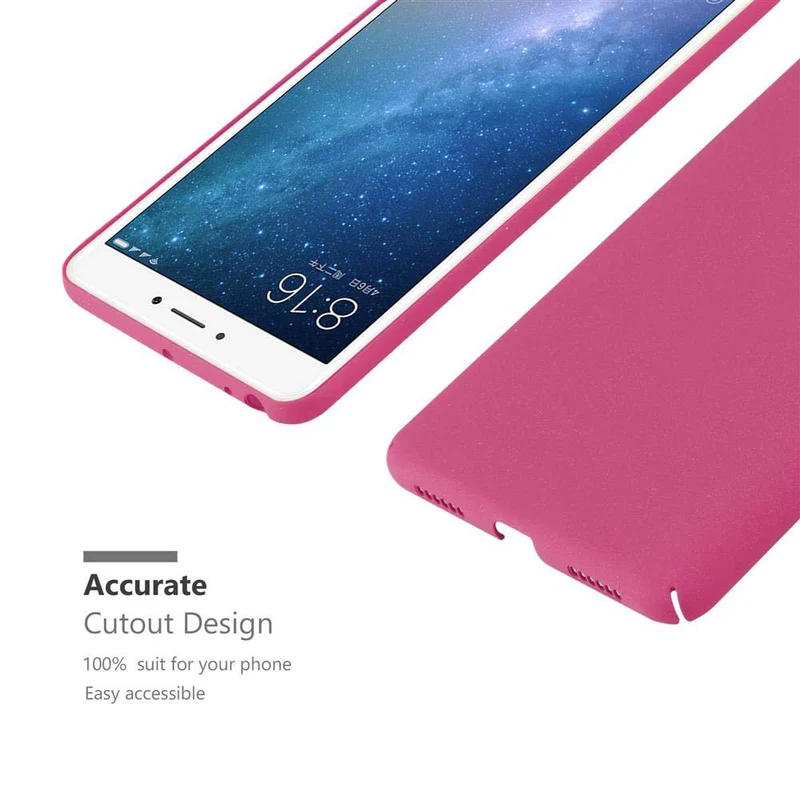 Cadorabo Hülle kompatibel mit Xiaomi Mi MAX 2 Hard Case Schutzhülle in Frosted Optik gegen Kratzer und Stöße