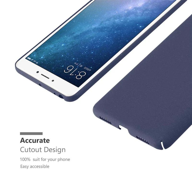 Cadorabo Hülle kompatibel mit Xiaomi Mi MAX 2 Hard Case Schutzhülle in Frosted Optik gegen Kratzer und Stöße