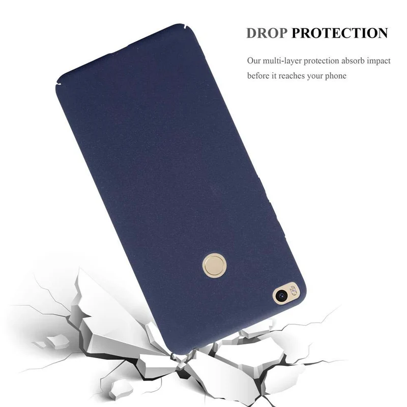 Cadorabo Hülle kompatibel mit Xiaomi Mi MAX 2 Hard Case Schutzhülle in Frosted Optik gegen Kratzer und Stöße