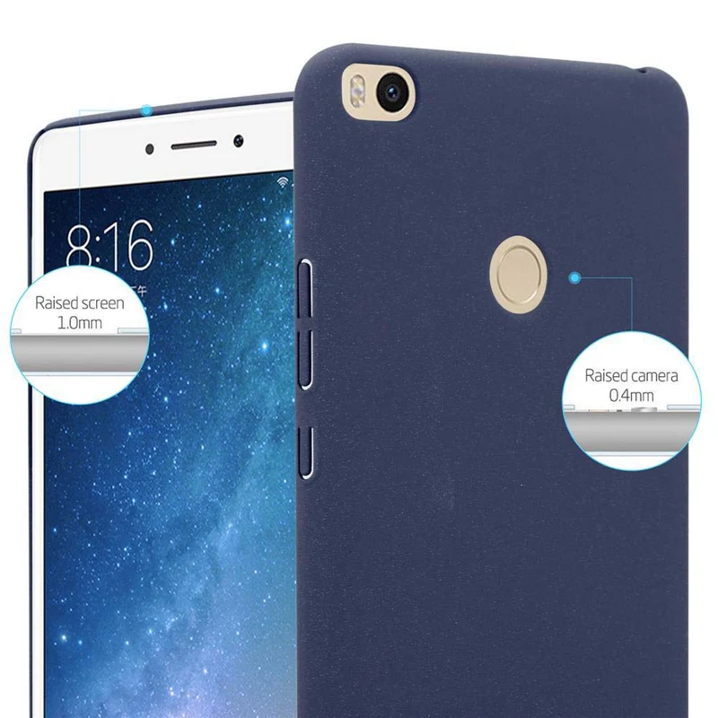 Cadorabo Hülle kompatibel mit Xiaomi Mi MAX 2 Hard Case Schutzhülle in Frosted Optik gegen Kratzer und Stöße