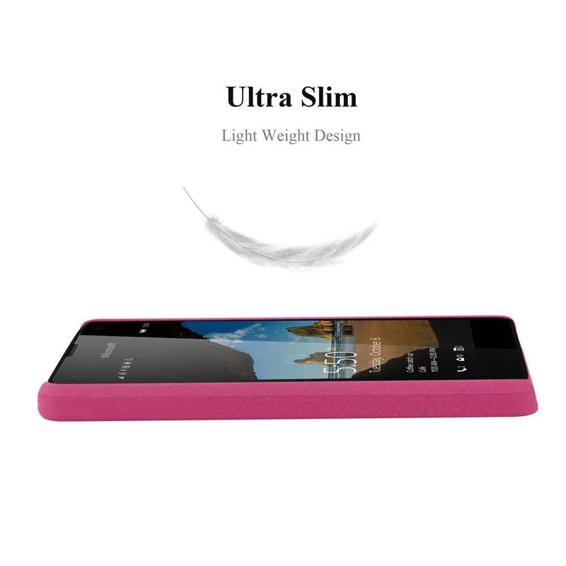 Cadorabo Hülle kompatibel mit Nokia Lumia 550 Hard Case Schutzhülle in Frosted Optik gegen Kratzer und Stöße