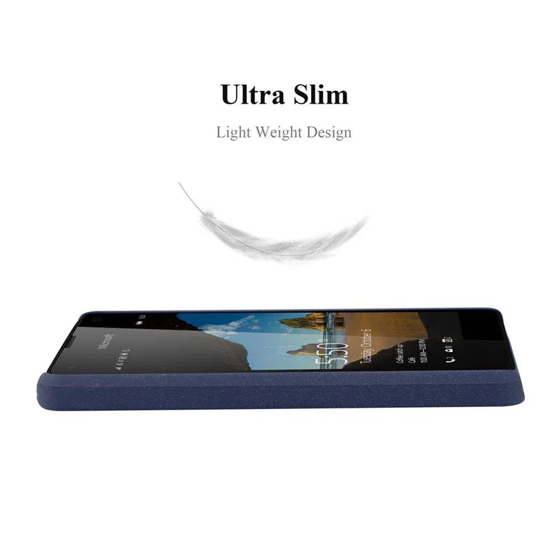 Cadorabo Hülle kompatibel mit Nokia Lumia 550 Hard Case Schutzhülle in Frosted Optik gegen Kratzer und Stöße