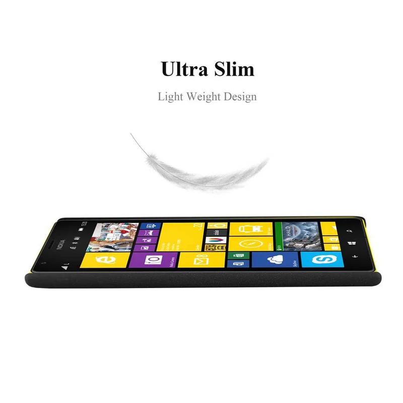 Cadorabo Hülle kompatibel mit Nokia Lumia 1520 Hard Case Schutzhülle in Frosted Optik gegen Kratzer und Stöße