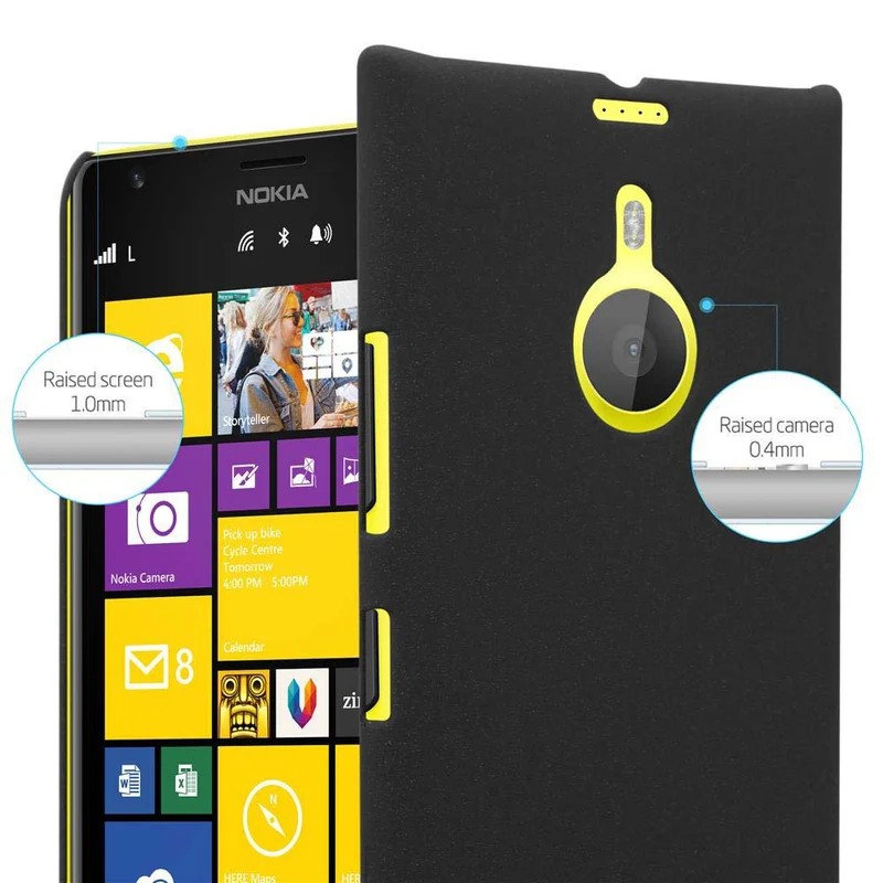 Cadorabo Hülle kompatibel mit Nokia Lumia 1520 Hard Case Schutzhülle in Frosted Optik gegen Kratzer und Stöße