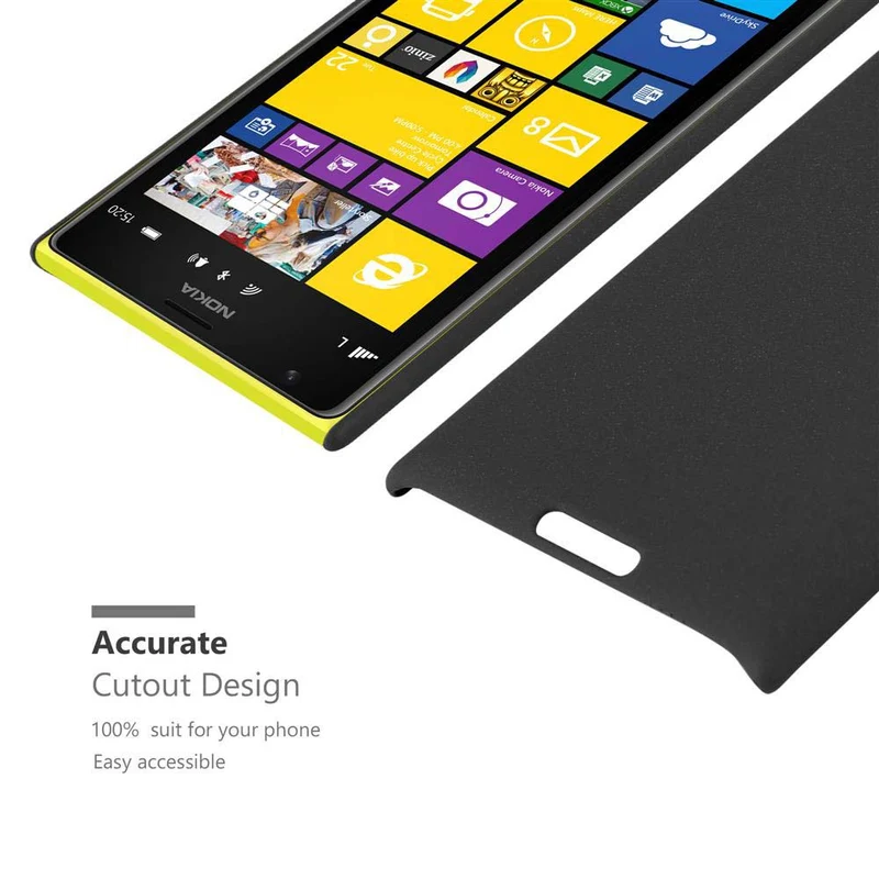 Cadorabo Hülle kompatibel mit Nokia Lumia 1520 Hard Case Schutzhülle in Frosted Optik gegen Kratzer und Stöße