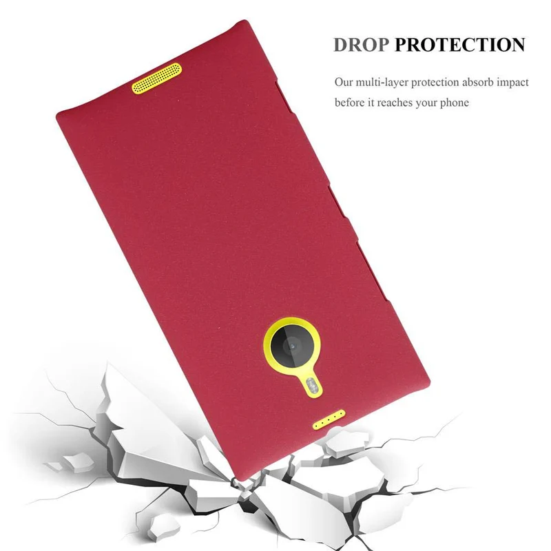 Cadorabo Hülle kompatibel mit Nokia Lumia 1520 Hard Case Schutzhülle in Frosted Optik gegen Kratzer und Stöße