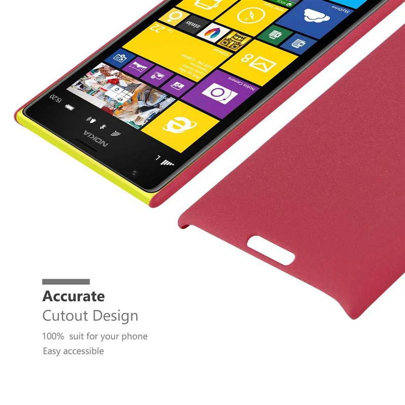 Cadorabo Hülle kompatibel mit Nokia Lumia 1520 Hard Case Schutzhülle in Frosted Optik gegen Kratzer und Stöße