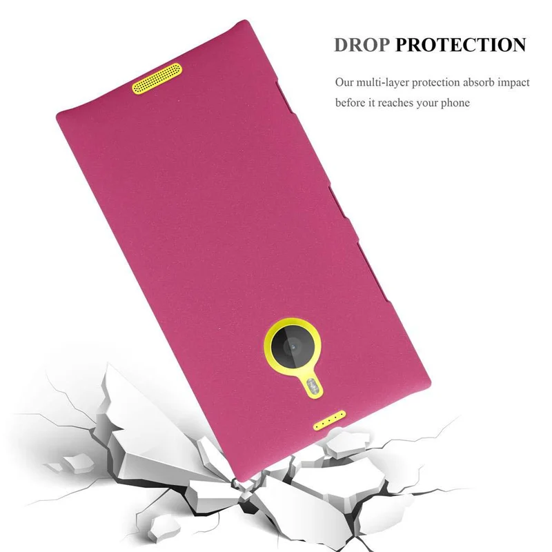 Cadorabo Hülle kompatibel mit Nokia Lumia 1520 Hard Case Schutzhülle in Frosted Optik gegen Kratzer und Stöße