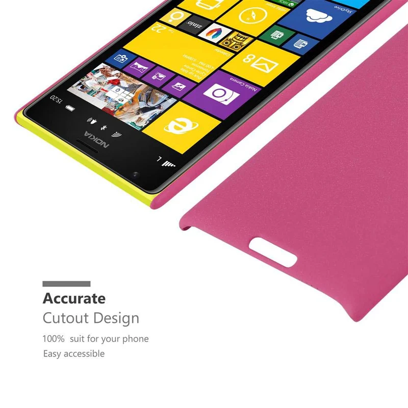 Cadorabo Hülle kompatibel mit Nokia Lumia 1520 Hard Case Schutzhülle in Frosted Optik gegen Kratzer und Stöße