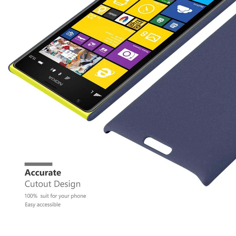 Cadorabo Hülle kompatibel mit Nokia Lumia 1520 Hard Case Schutzhülle in Frosted Optik gegen Kratzer und Stöße