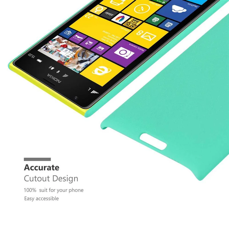 Cadorabo Hülle kompatibel mit Nokia Lumia 1520 Hard Case Schutzhülle in Frosted Optik gegen Kratzer und Stöße