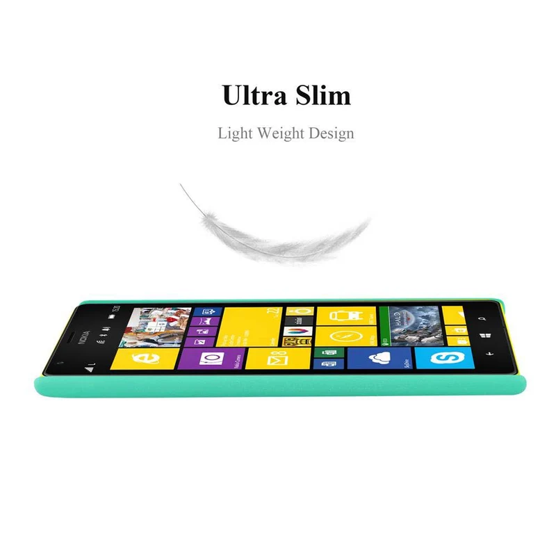 Cadorabo Hülle kompatibel mit Nokia Lumia 1520 Hard Case Schutzhülle in Frosted Optik gegen Kratzer und Stöße