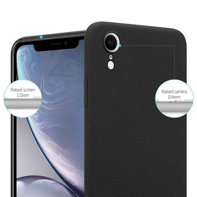 Cadorabo Hülle kompatibel mit Apple iPhone XR Hard Case Schutzhülle in Frosted Optik gegen Kratzer und Stöße