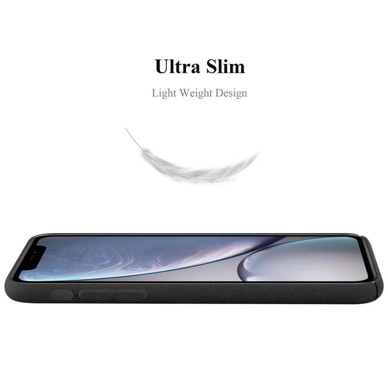 Cadorabo Hülle kompatibel mit Apple iPhone XR Hard Case Schutzhülle in Frosted Optik gegen Kratzer und Stöße