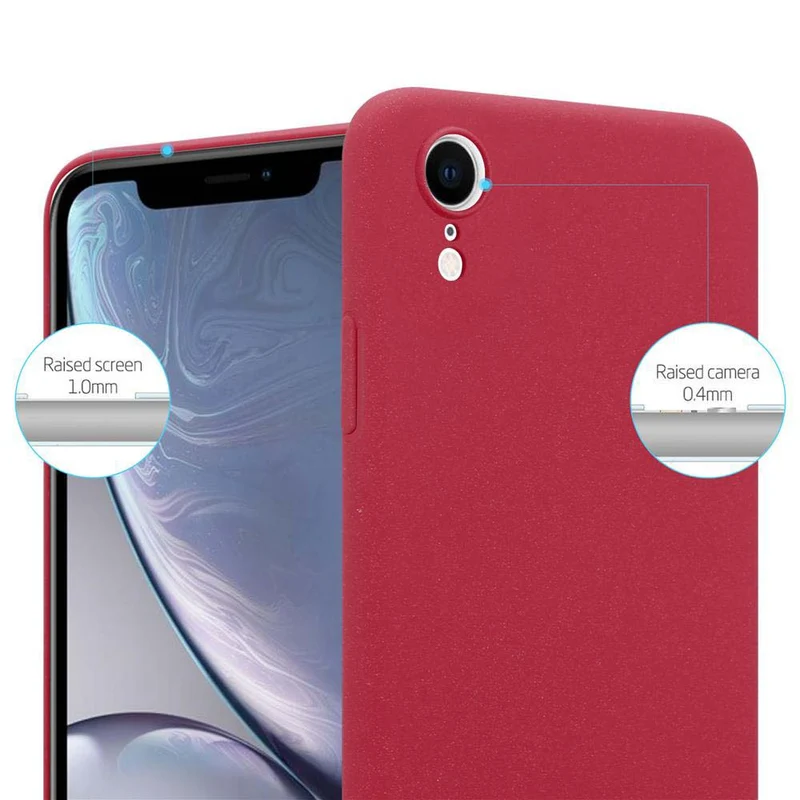 Cadorabo Hülle kompatibel mit Apple iPhone XR Hard Case Schutzhülle in Frosted Optik gegen Kratzer und Stöße