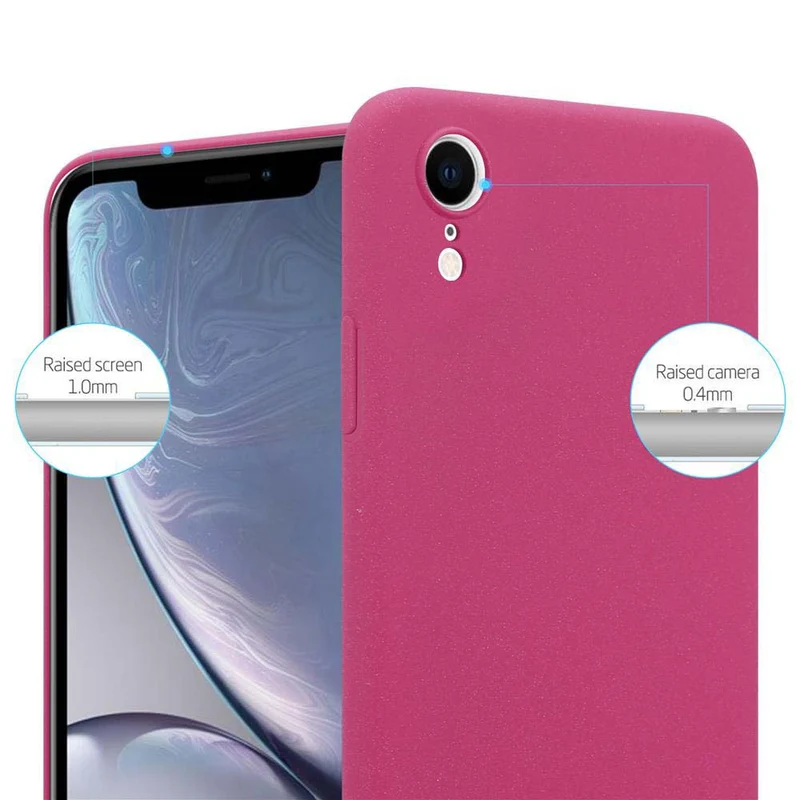 Cadorabo Hülle kompatibel mit Apple iPhone XR Hard Case Schutzhülle in Frosted Optik gegen Kratzer und Stöße