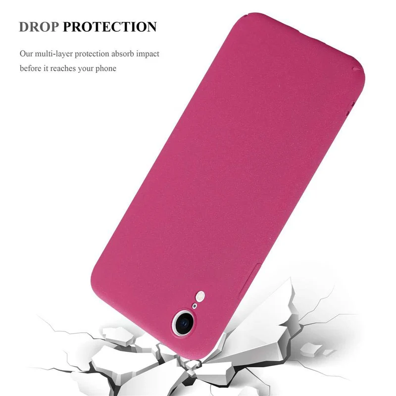 Cadorabo Hülle kompatibel mit Apple iPhone XR Hard Case Schutzhülle in Frosted Optik gegen Kratzer und Stöße