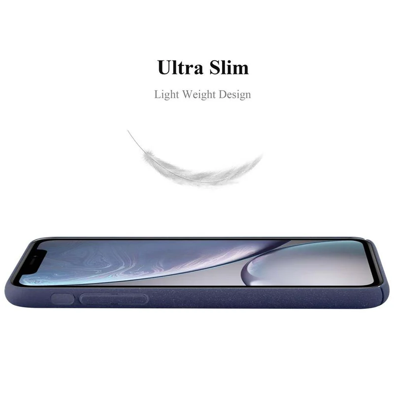 Cadorabo Hülle kompatibel mit Apple iPhone XR Hard Case Schutzhülle in Frosted Optik gegen Kratzer und Stöße