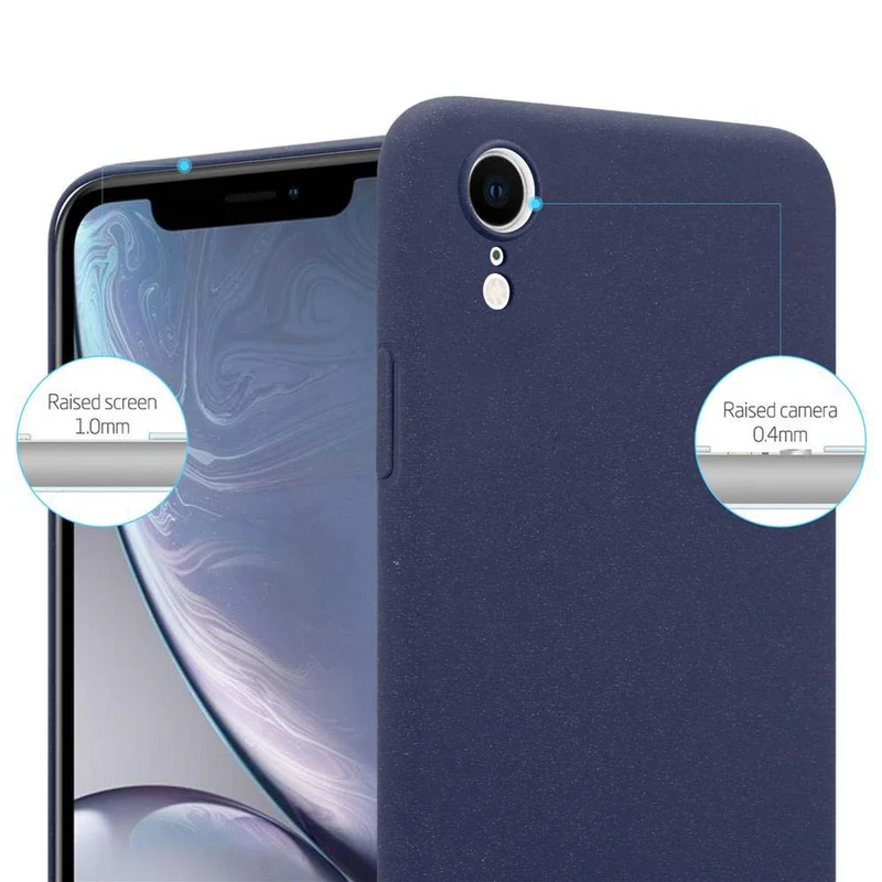 Cadorabo Hülle kompatibel mit Apple iPhone XR Hard Case Schutzhülle in Frosted Optik gegen Kratzer und Stöße
