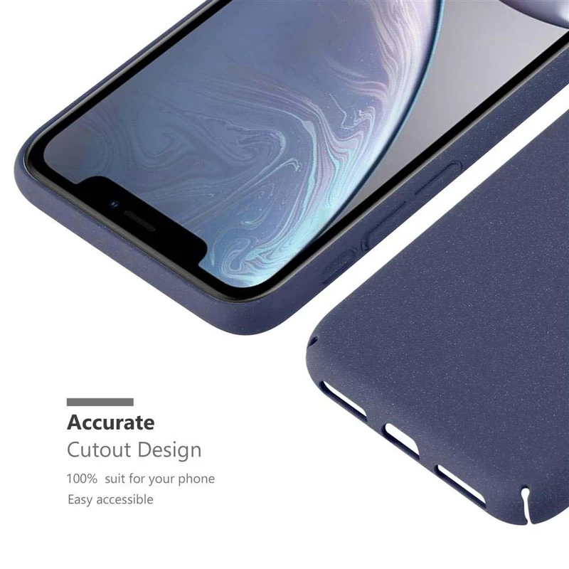 Cadorabo Hülle kompatibel mit Apple iPhone XR Hard Case Schutzhülle in Frosted Optik gegen Kratzer und Stöße