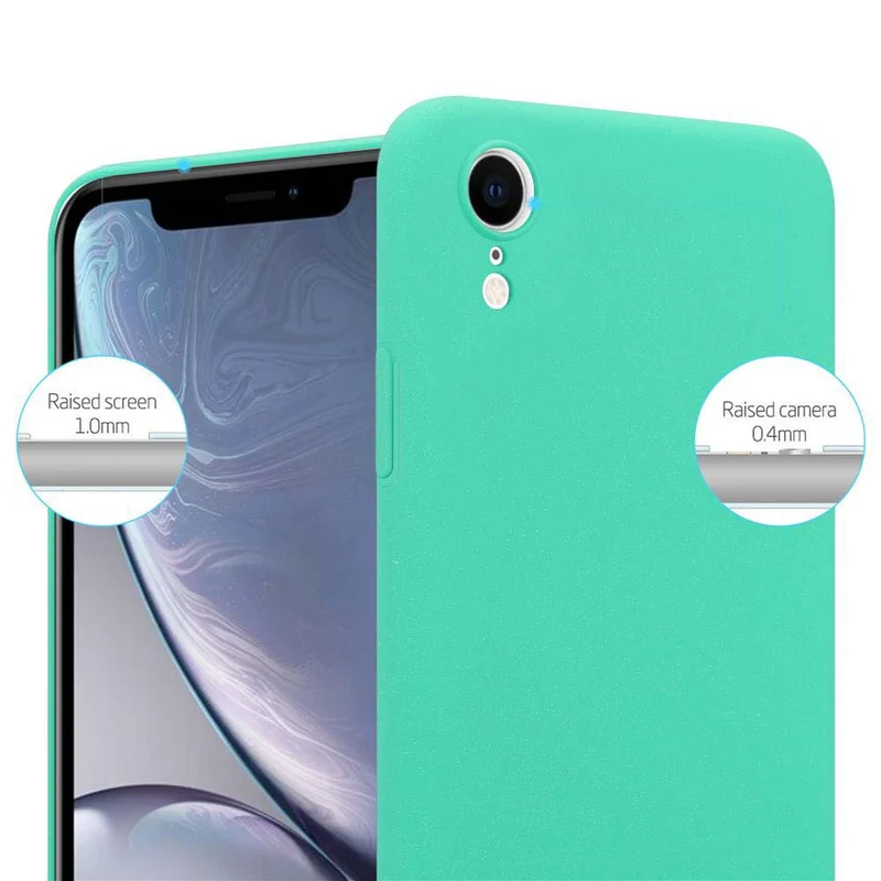 Cadorabo Hülle kompatibel mit Apple iPhone XR Hard Case Schutzhülle in Frosted Optik gegen Kratzer und Stöße