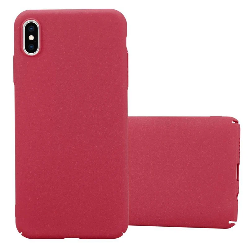 Cadorabo Hülle kompatibel mit Apple iPhone XS MAX Hard Case Schutzhülle in Frosted Optik gegen Kratzer und Stöße