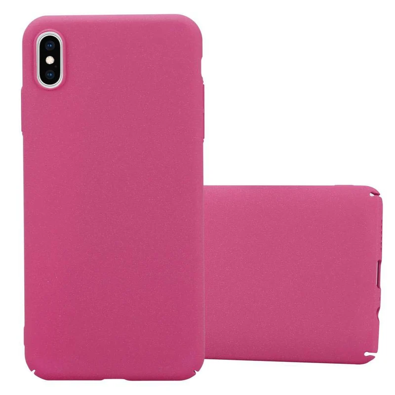 Cadorabo Hülle kompatibel mit Apple iPhone XS MAX Hard Case Schutzhülle in Frosted Optik gegen Kratzer und Stöße