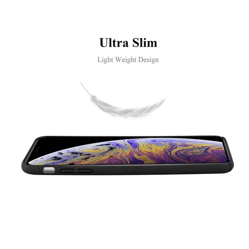 Cadorabo Hülle kompatibel mit Apple iPhone XS MAX Hard Case Schutzhülle in Frosted Optik gegen Kratzer und Stöße
