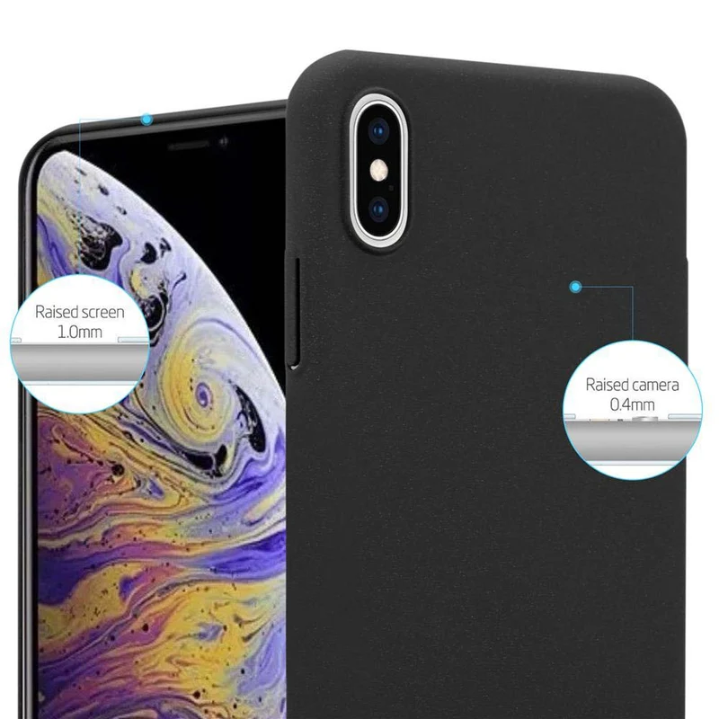 Cadorabo Hülle kompatibel mit Apple iPhone XS MAX Hard Case Schutzhülle in Frosted Optik gegen Kratzer und Stöße