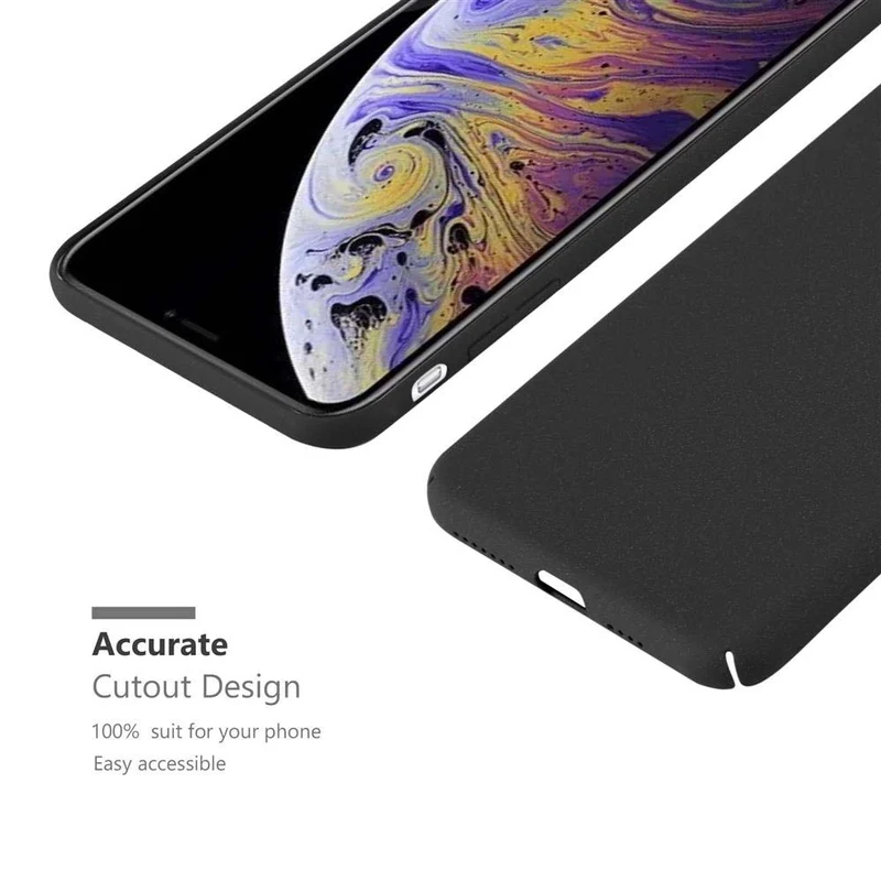 Cadorabo Hülle kompatibel mit Apple iPhone XS MAX Hard Case Schutzhülle in Frosted Optik gegen Kratzer und Stöße