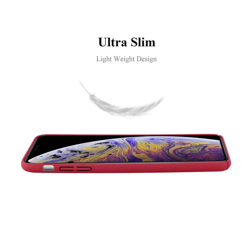 Cadorabo Hülle kompatibel mit Apple iPhone XS MAX Hard Case Schutzhülle in Frosted Optik gegen Kratzer und Stöße