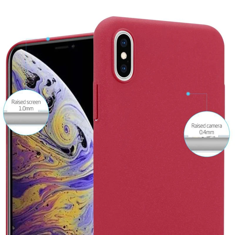 Cadorabo Hülle kompatibel mit Apple iPhone XS MAX Hard Case Schutzhülle in Frosted Optik gegen Kratzer und Stöße