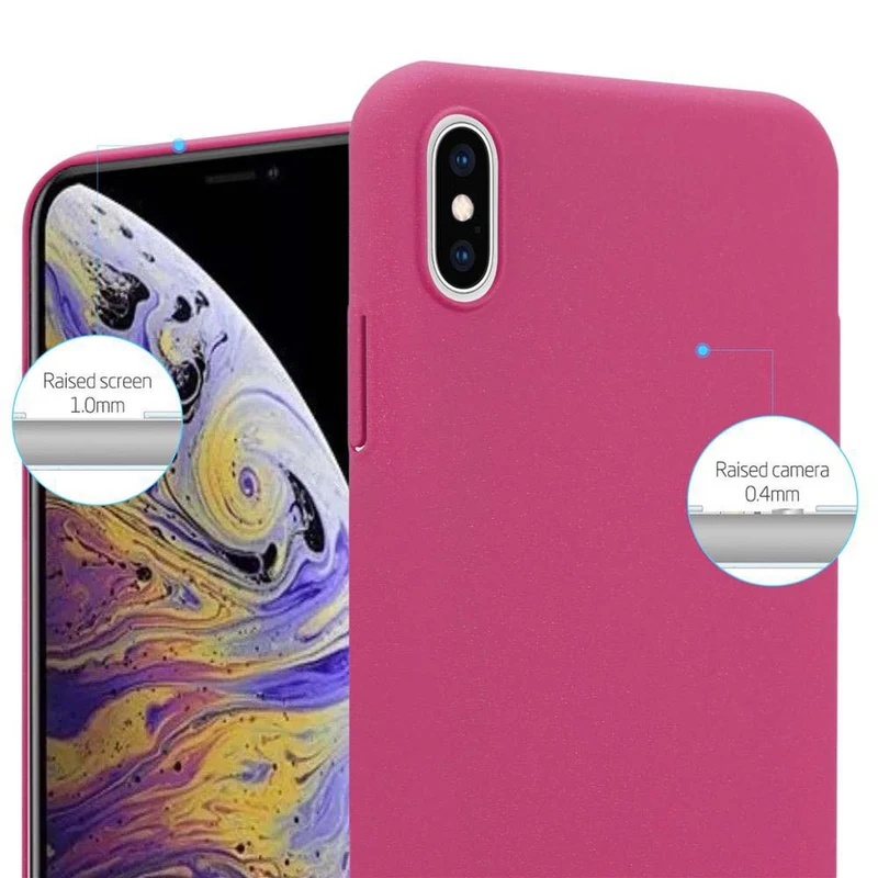 Cadorabo Hülle kompatibel mit Apple iPhone XS MAX Hard Case Schutzhülle in Frosted Optik gegen Kratzer und Stöße