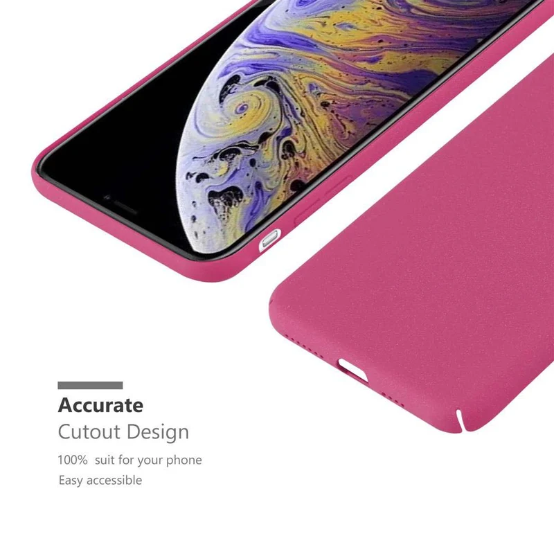 Cadorabo Hülle kompatibel mit Apple iPhone XS MAX Hard Case Schutzhülle in Frosted Optik gegen Kratzer und Stöße