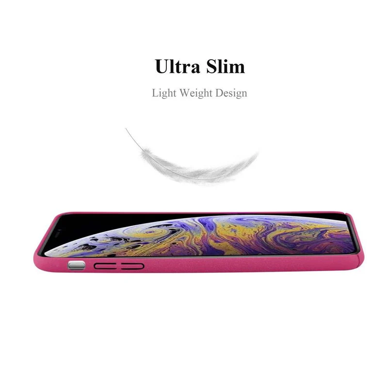 Cadorabo Hülle kompatibel mit Apple iPhone XS MAX Hard Case Schutzhülle in Frosted Optik gegen Kratzer und Stöße