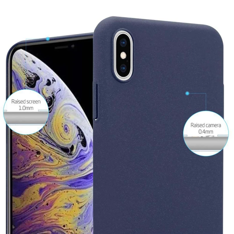 Cadorabo Hülle kompatibel mit Apple iPhone XS MAX Hard Case Schutzhülle in Frosted Optik gegen Kratzer und Stöße