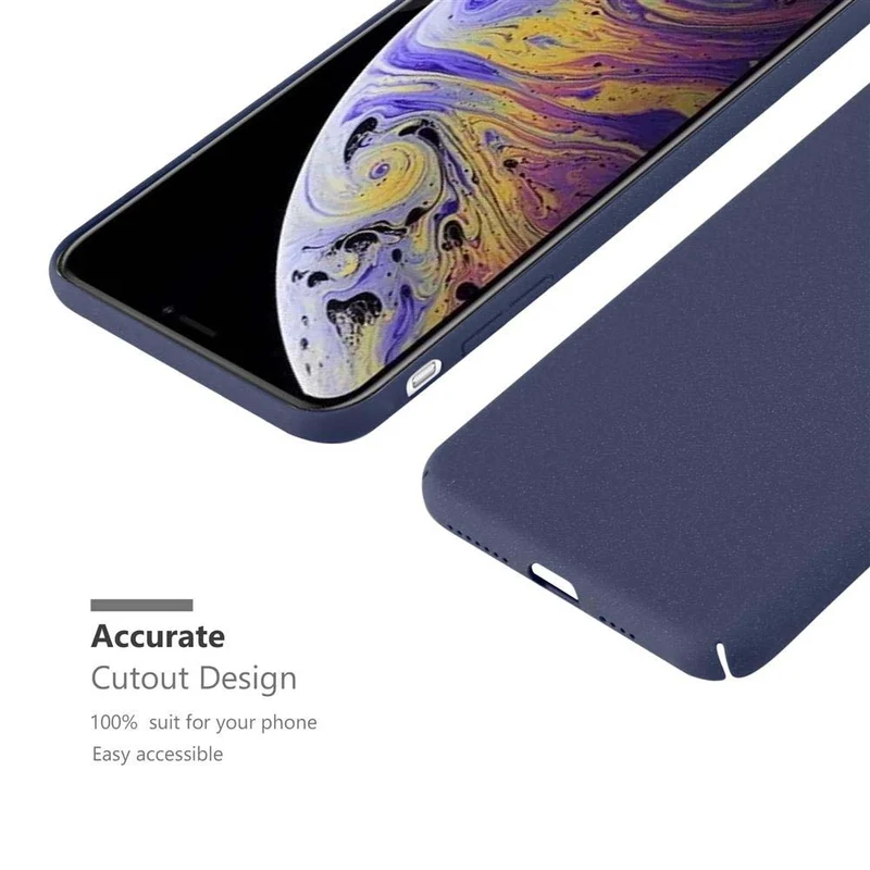 Cadorabo Hülle kompatibel mit Apple iPhone XS MAX Hard Case Schutzhülle in Frosted Optik gegen Kratzer und Stöße