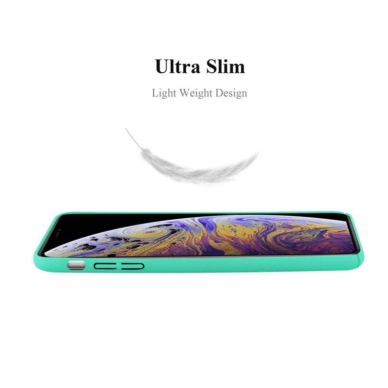 Cadorabo Hülle kompatibel mit Apple iPhone XS MAX Hard Case Schutzhülle in Frosted Optik gegen Kratzer und Stöße