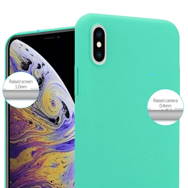 Cadorabo Hülle kompatibel mit Apple iPhone XS MAX Hard Case Schutzhülle in Frosted Optik gegen Kratzer und Stöße